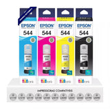 Kit Tintas Epson 544 IMPRESSORAS ORIGINAIS