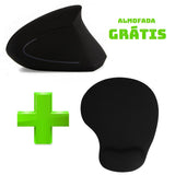 MOUSE VERTICAL ERGONÔMICO SEM FIO