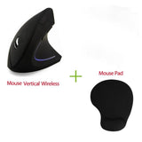 MOUSE VERTICAL ERGONÔMICO SEM FIO
