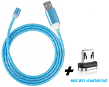 CABO USB CARREGADOR CELULAR MAGNÉTICO LED
