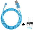 CABO USB CARREGADOR CELULAR MAGNÉTICO LED