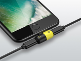 DUPLO JACK ADAPTADOR DE FONE E CARREGADOR P/ IPHONE 7 8 Xs XR