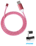 CABO USB CARREGADOR CELULAR MAGNÉTICO LED