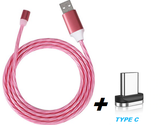 CABO USB CARREGADOR CELULAR MAGNÉTICO LED
