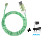 CABO USB CARREGADOR CELULAR MAGNÉTICO LED