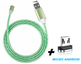 CABO USB CARREGADOR CELULAR MAGNÉTICO LED