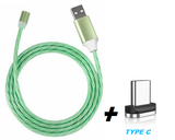 CABO USB CARREGADOR CELULAR MAGNÉTICO LED