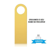 PEN DRIVE DE METAL 32GB + PLUG OTG